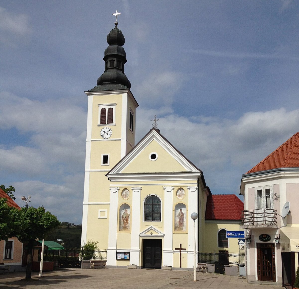 Church of the holy cross sveti kriz zacretje