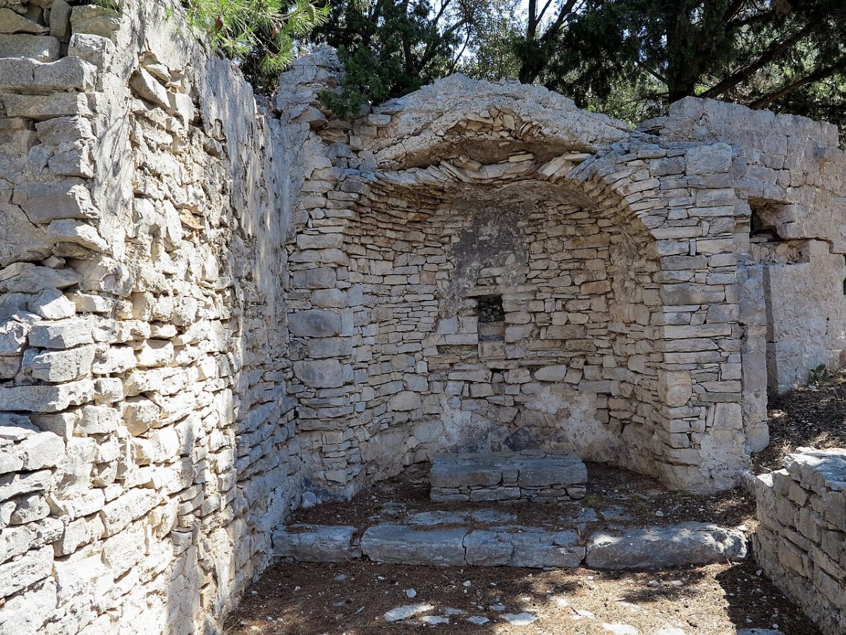 Remains of the church of st peter necujam