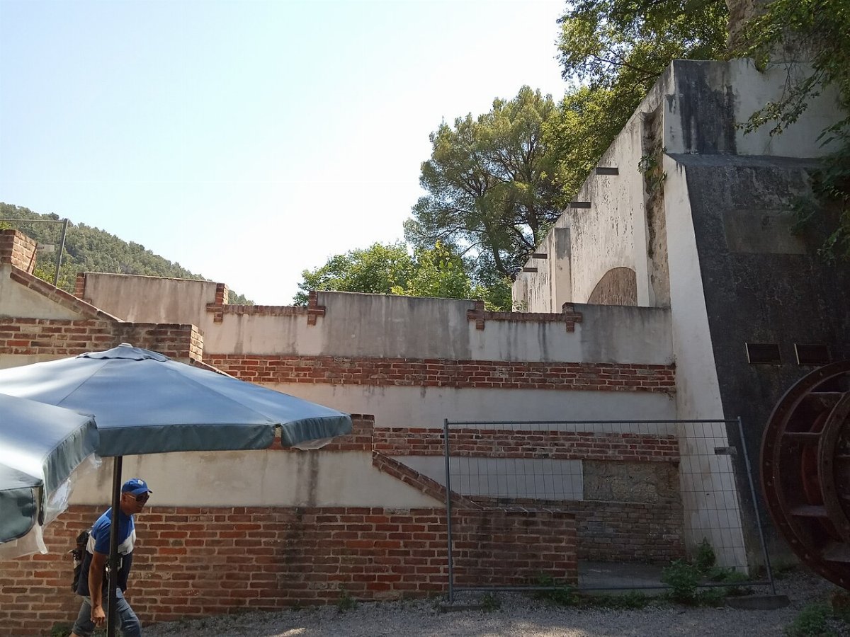 Remains of the krka jaruga hydroelectric plant skradin