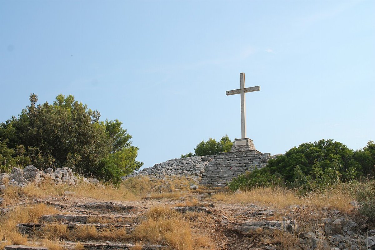 Prehistoric hillfort vela straza gornje selo